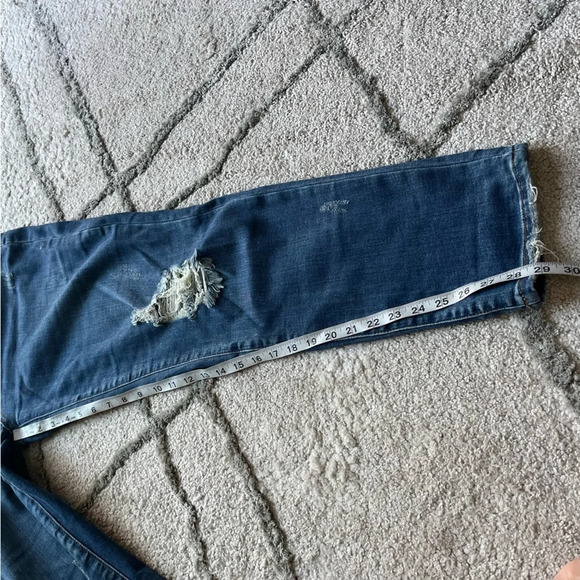 Judy Blue jeans slim fit mid rise dark wash distressed 32 - Picture 4 of 9